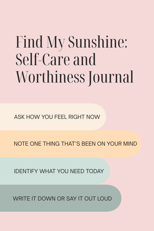Find My Sunshine: Self-Love & Worthiness Daily Journal (Digital Download)