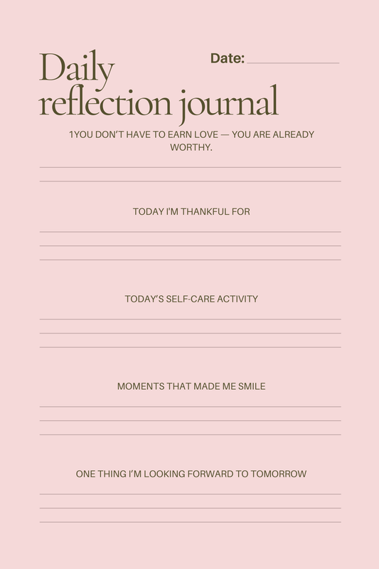 Find My Sunshine: Self-Love & Worthiness Daily Journal (Digital Download)