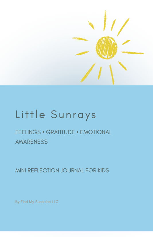 Little Sunrays™ 7-Day Mini Journal | A Gentle Reflection Journal for Growing Hearts