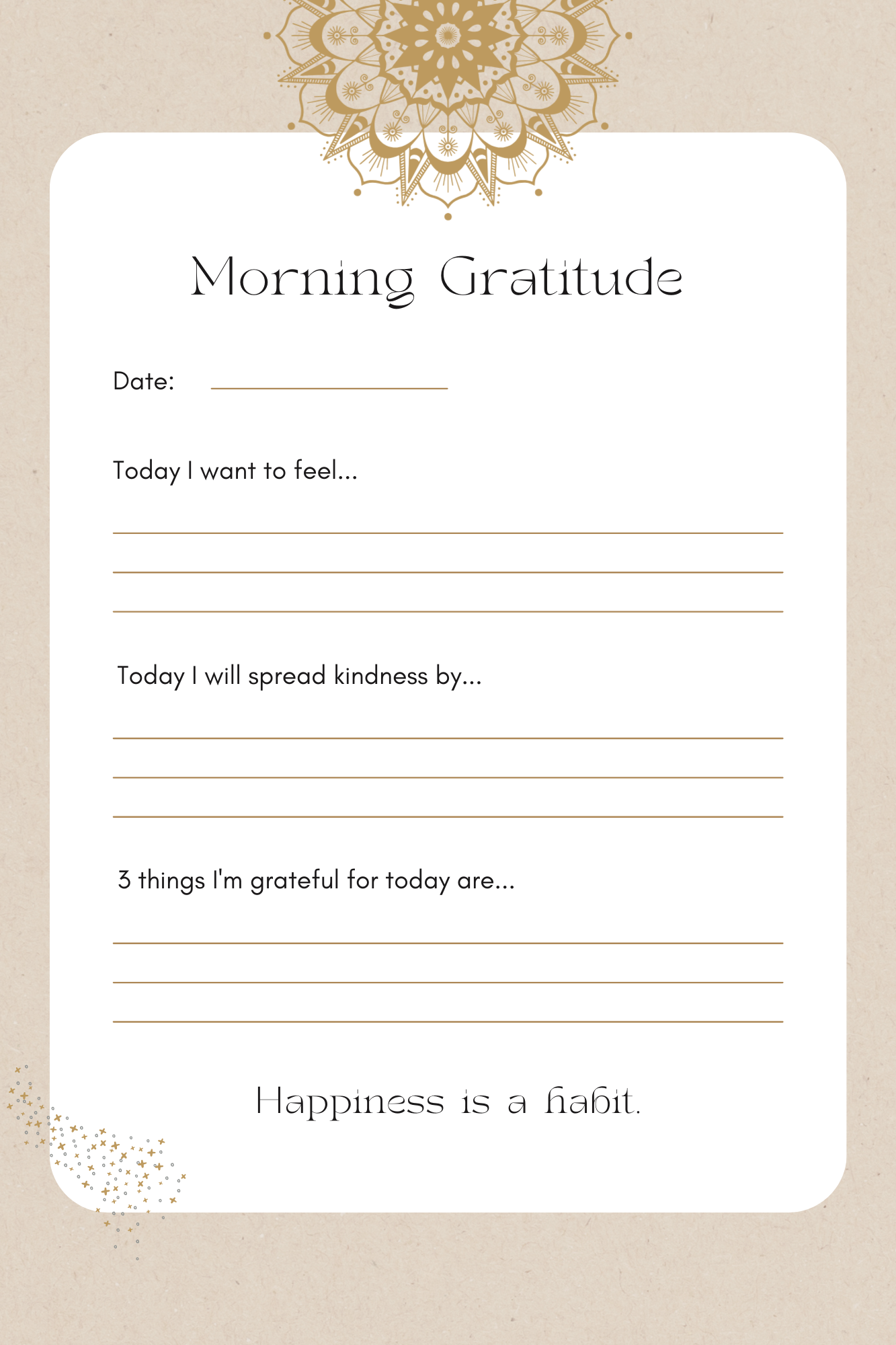 Find My Sunshine - Gratitude Journal