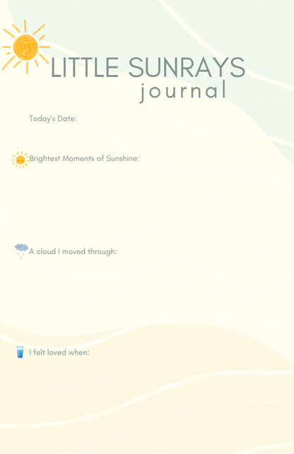 Little Sunrays™ 7-Day Mini Journal | A Gentle Reflection Journal for Growing Hearts