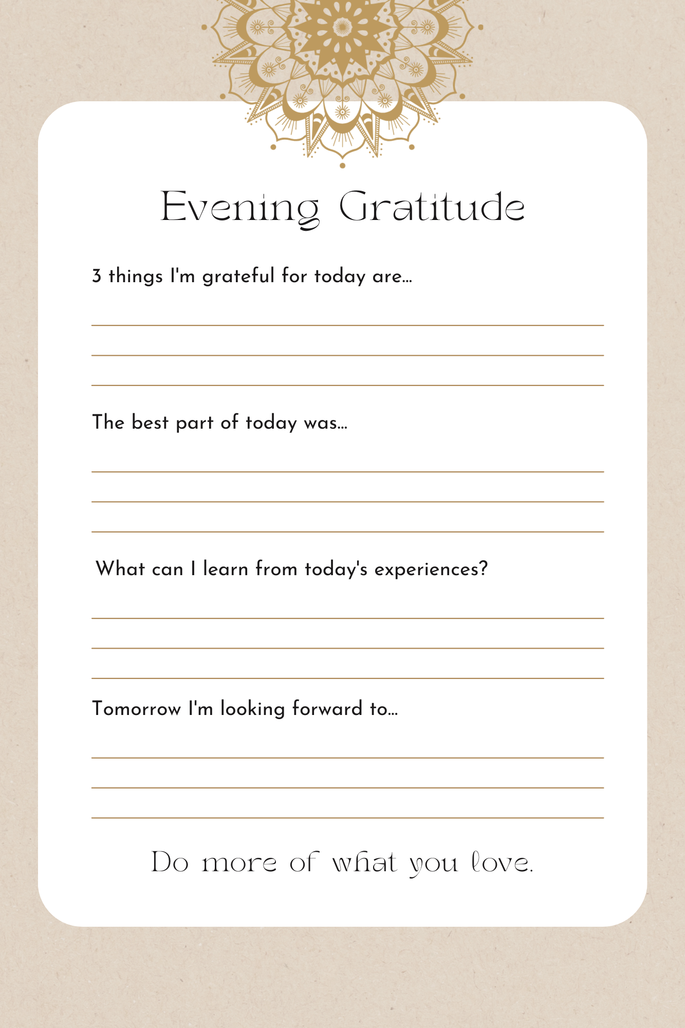 Find My Sunshine - Gratitude Journal