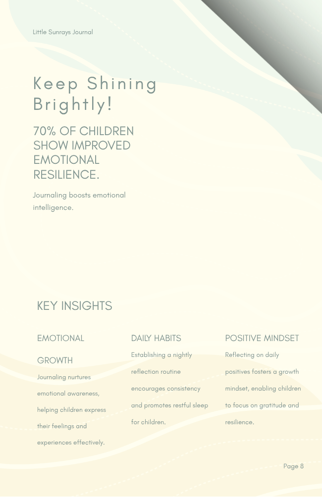Little Sunrays™ 7-Day Mini Journal | A Gentle Reflection Journal for Growing Hearts