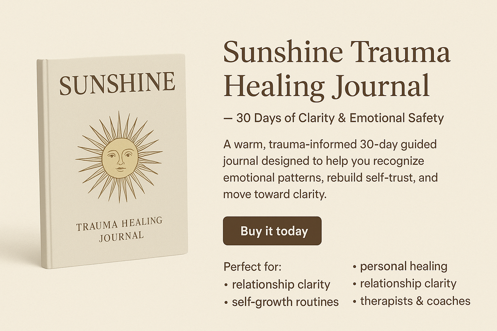 Find My Sunshine 30-Day Trauma Awareness Journal (Digital Download)￼