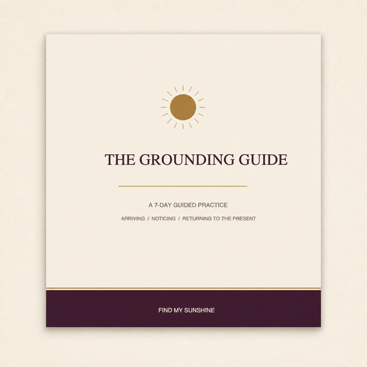 The Grounding Guide — 7-Day Guided Practice · Digital PDF